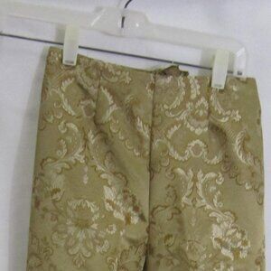Golden Paisley Dress Pants, sz 2